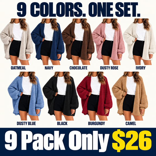 The Balloon Sleeve — Women's Oversized Cardigan Sweater