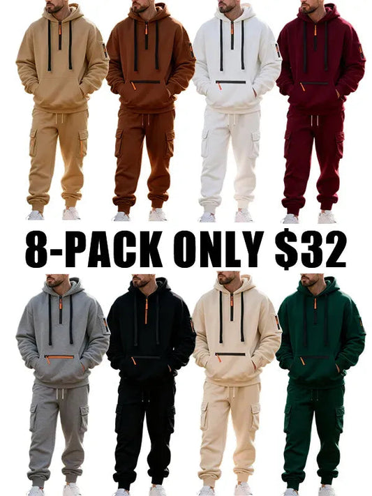 Men's winter wool-lined casual suit